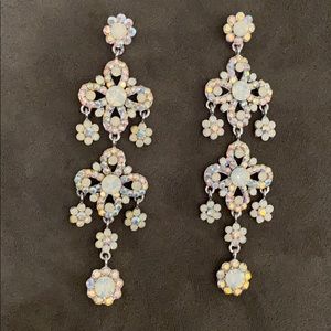 Swarovski Chandelier Earrings AB STONES